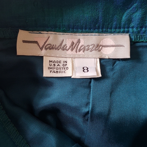 VAUDA MAZZEO vintage silk Pencil Skirt - Picture 3 of 6